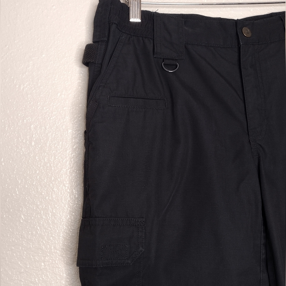 5.11 Tactical Women's Black Outdoor Work Utility Cargo Pants Sz 12 - Picture 9 of 13